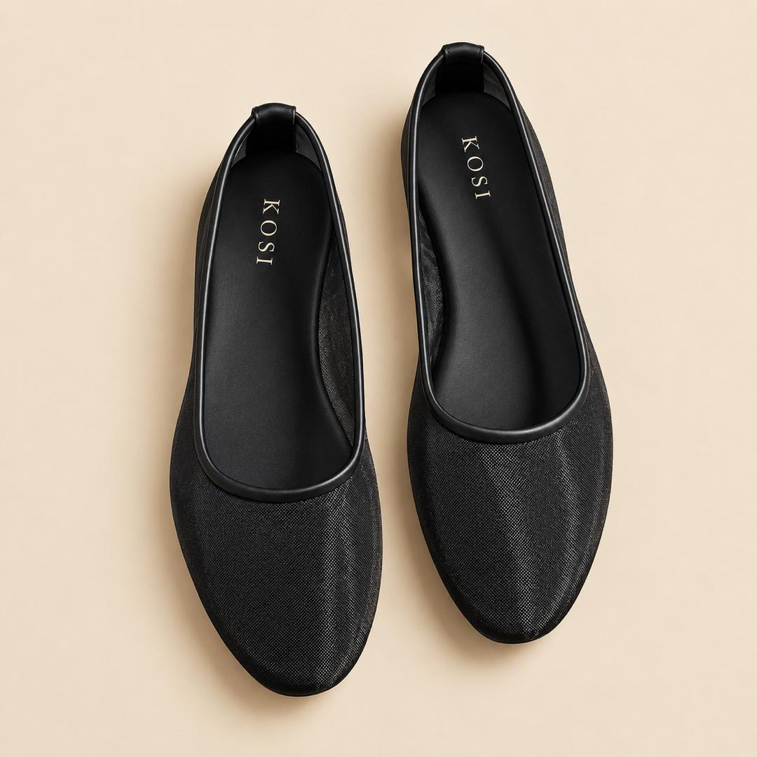 Zanzi Flats in Black