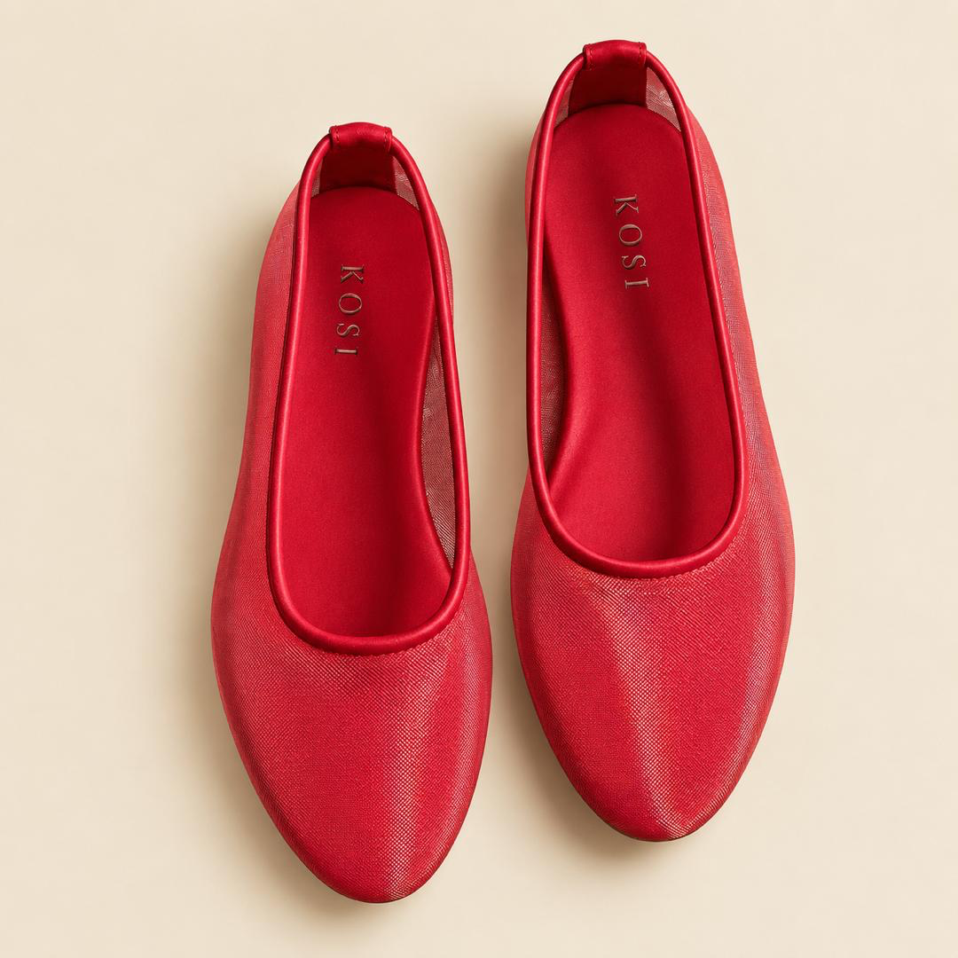 Zanzi Flats in Red